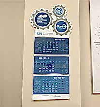 Квартальный календарь с вырубкой 